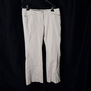 White House Black Market flare leg khaki pants